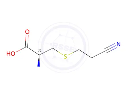 Chemical structure of (S)-2-Amino-3-((2-cyanoethyl)thio)propanoic acid
