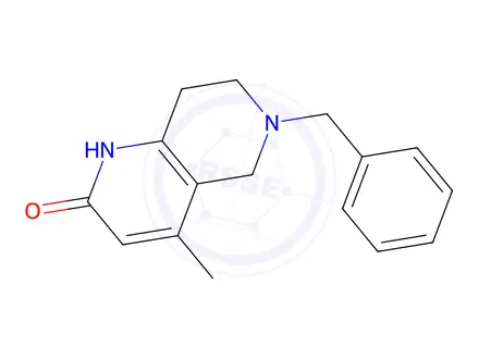 Chemical structure of 6-Benzyl-4-methyl-5,6,7,8-tetrahydro-1,6-naphthyridin-2(1H)-one