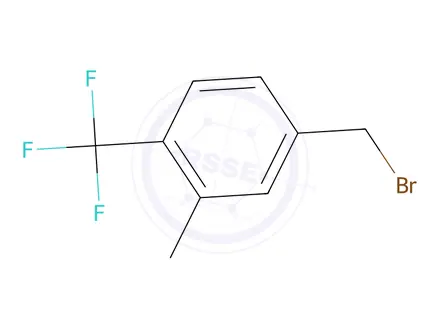 Chemical structure of 4-(Bromomethyl)-2-methyl-1-(trifluoromethyl)benzene