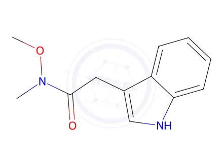 Chemical structure of 2-(1H-Indol-3-yl)-N-methoxy-N-methylacetamide