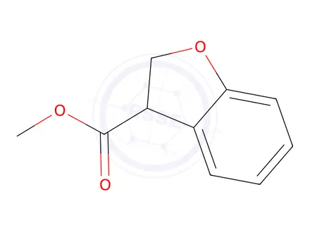 Chemical structure of methyl 2,3-dihydro-1-benzofuran-3-carboxylate