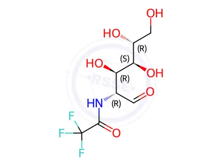 Chemical structure of 2-Deoxy-2-trifluoroacetamido-D-glucose