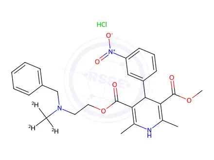 Chemical structure of Nicardipine-d3 Hydrochloride