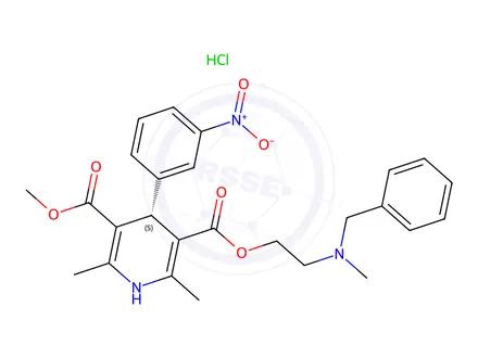 Chemical structure of (S)-Nicardipine HCl