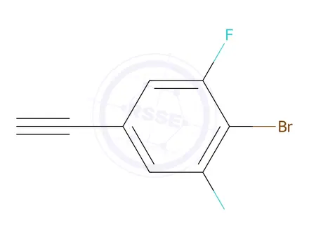 Chemical structure of 2-Bromo-5-ethynyl-1,3-difluorobenzene