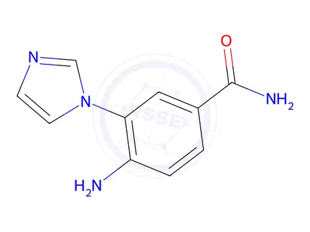 Chemical structure of 4-Amino-3-(1h-imidazol-1-yl)benzamide