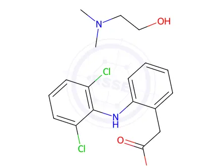 Chemical structure of Diclofenac β-Dimethylaminoethanol