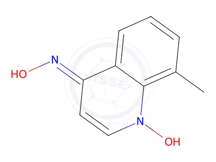 Chemical structure of 8-METHYL-4-HYDROXYLAMINOQUINOLINE1-OXIDE