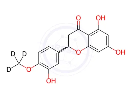 Chemical structure of rac-Hesperetin-d3