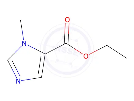Chemical structure of Ethyl 1-methylimidazole-5-carboxylate