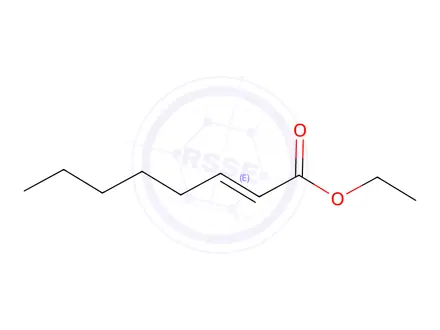 Chemical structure of trans-2-Octenoic acid ethyl ester