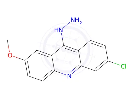 Chemical structure of 6-Chloro-9-hydrazinyl-2-methoxyacridine