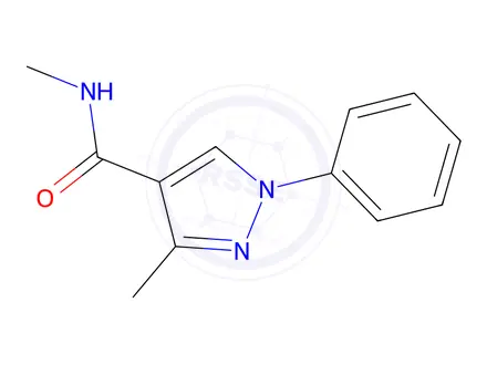 Chemical structure of N,3-Dimethyl-1-phenyl-1H-pyrazole-4-carboxamide