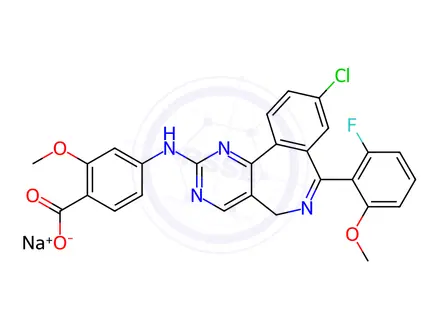 Chemical structure of ALISERTIB SODIUM