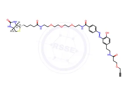 Chemical structure of Diazo Biotin-PEG3-alkyne