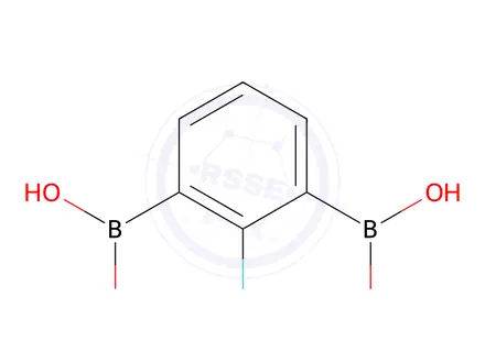 Chemical structure of Boronic acid, B,B′-(2-fluoro-1,3-phenylene)bis-