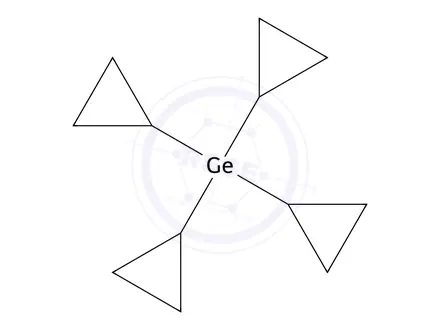 Chemical structure of Tetracyclopropylgermane