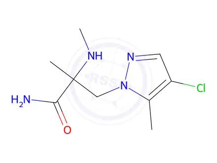 Chemical structure of 3-(4-Chloro-5-methyl-1h-pyrazol-1-yl)-2-methyl-2-(methylamino)propanamide