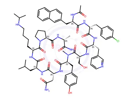 Chemical structure of Abarelix Acetate