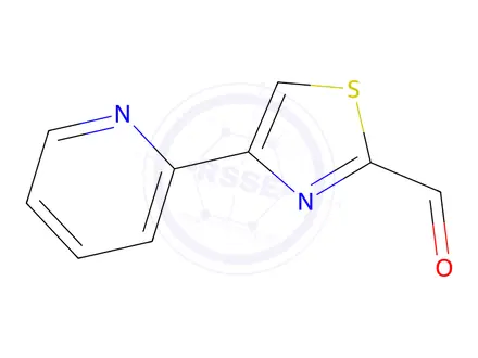 Chemical structure of 4-(Pyridin-2-yl)-1,3-thiazole-2-carbaldehyde
