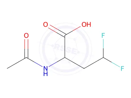 Chemical structure of 2-acetamido-4,4-difluorobutanoic acid