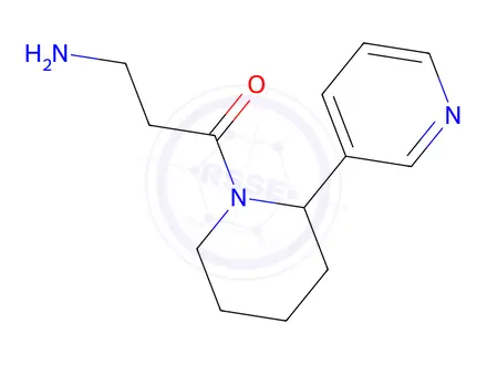 Chemical structure of 3-Amino-1-[2-(pyridin-3-yl)piperidin-1-yl]propan-1-one