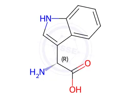 Chemical structure of D,L-3-Indolylglycine