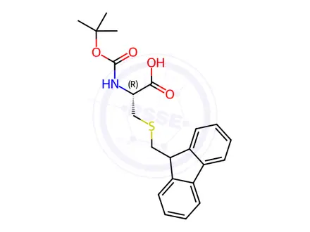 Chemical structure of Boc-Cys(Fm)-OH