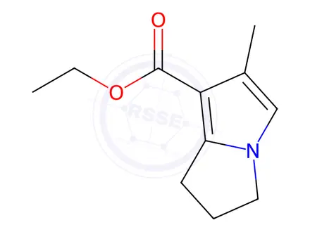 Chemical structure of Ethyl 6-methyl-2,3-dihydro-1H-pyrrolizine-7-carboxylate