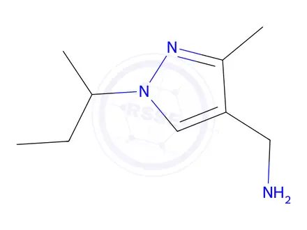Chemical structure of (1-(Sec-butyl)-3-methyl-1h-pyrazol-4-yl)methanamine