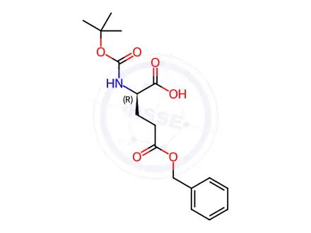 Chemical structure of Boc-D-Glu(OBzl)-OH