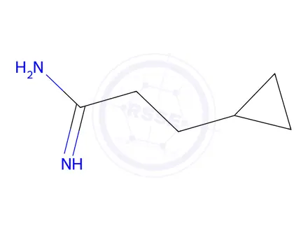 Chemical structure of 3-Cyclopropylpropanimidamide