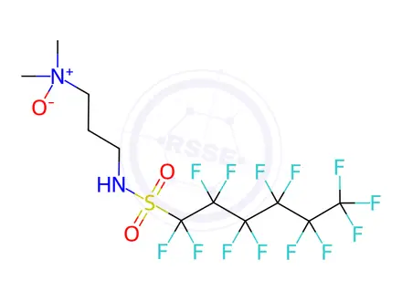 Chemical structure of N-[3-(dimethyloxidoamino)propyl]-1,1,2,2,3,3,4,4,5,5,6,6,6-tridecafluoro-1-Hexanesulfonamide