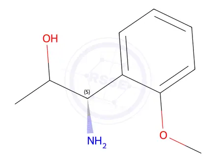 Chemical structure of (1S)-1-amino-1-(2-methoxyphenyl)propan-2-ol