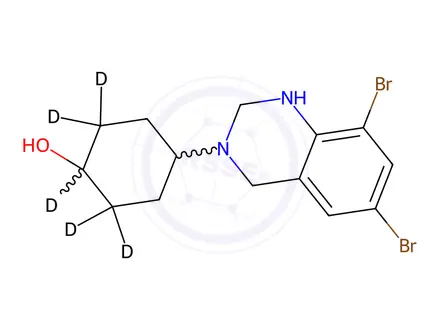 Chemical structure of Ambroxol Cyclic Impurity-d5 Dihydrochloride