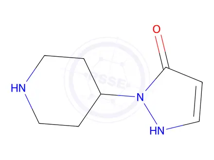 Chemical structure of 1-(piperidin-4-yl)-1h-pyrazol-5-ol