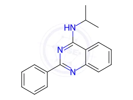 Chemical structure of N-Isopropyl-2-phenylquinazolin-4-amine
