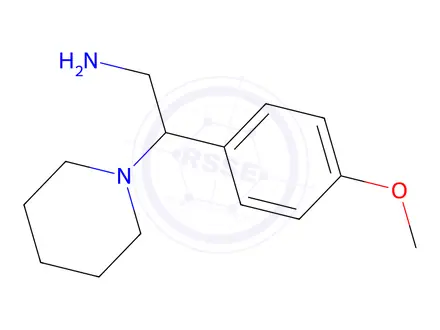 Chemical structure of 2-(4-methoxy-phenyl)-2-piperidin-1-yl-ethylamine dihydrochloride