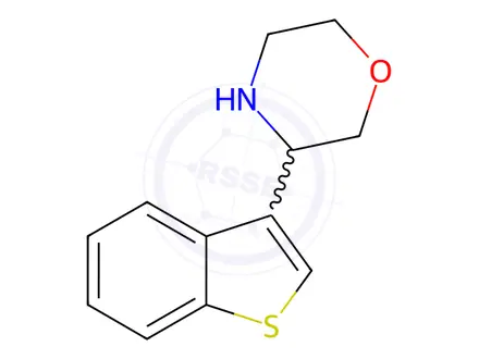Chemical structure of 3-(benzo[b]thiophen-3-yl)morpholine