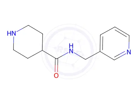 Chemical structure of N-(Pyridin-3-ylmethyl)piperidine-4-carboxamide Dihydrochloride