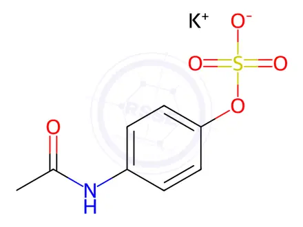 Chemical structure of 4-Acetaminophen Sulfate Potassium Salt