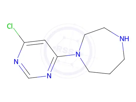 Chemical structure of 1-(6-Chloropyrimidin-4-yl)-1,4-diazepane