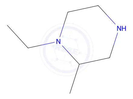Chemical structure of 1-Ethyl-2-methyl-piperazine