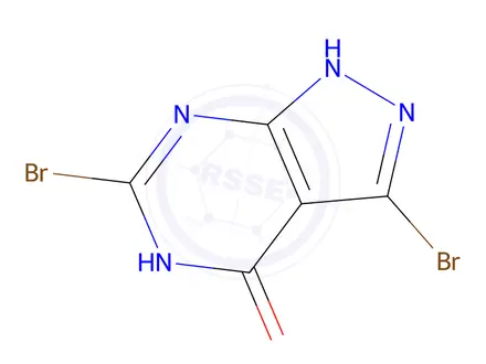 Chemical structure of 3,6-Dibromo-1H-pyrazolo[3,4-d]pyrimidin-4(5H)-one