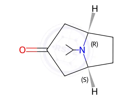 Chemical structure of 8-Isopropylnortropinone