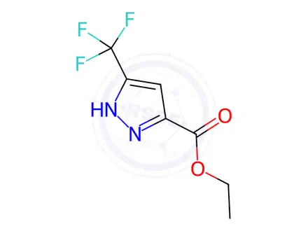 Chemical structure of Ethyl 3-(Trifluoromethyl)-1H-pyrazole-5-carboxylate