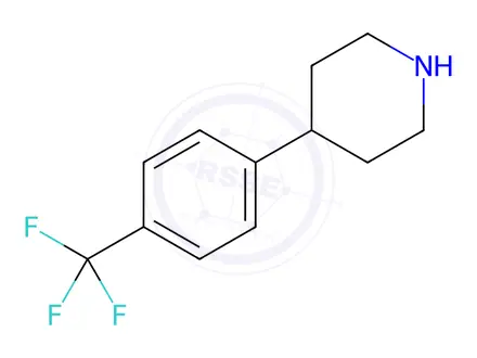 Chemical structure of 4-(4-(Trifluoromethyl)phenyl)piperidine
