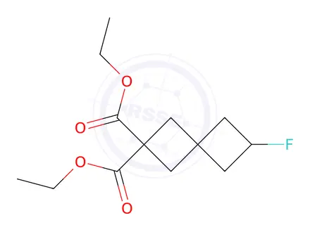 Chemical structure of Diethyl 6-fluorospiro[3.3]heptane-2,2-dicarboxylate