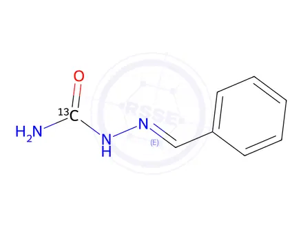 Chemical structure of Benzaldehyde-13C Semicarbazone