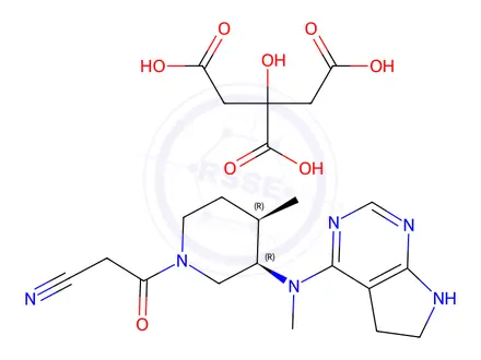 Chemical structure of Tofacitinib Impurity N(Citrate)